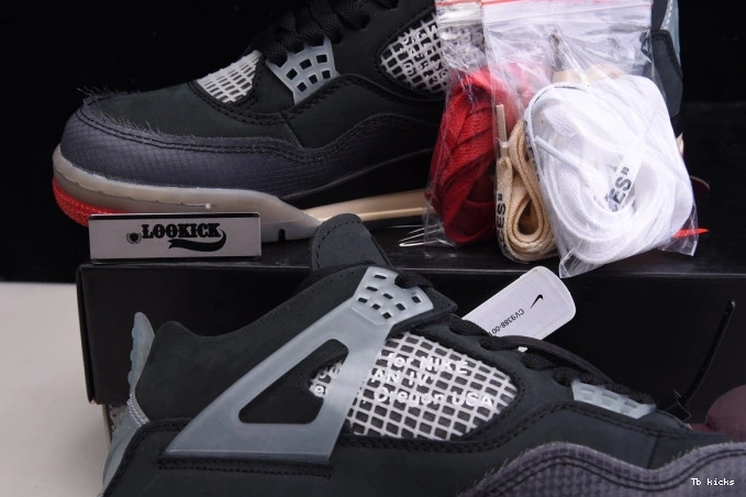 Rep TBK 4 x White Jordan Air Off CV9388-001 Bred Retro 0728